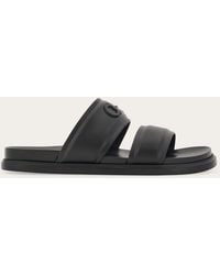 Ferragamo - Herren Slide Mit Gancini-Ornament Größe - Lyst
