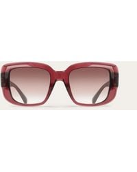 Ferragamo - Rectangular Frame Sunglasses - Lyst