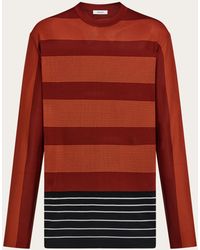 Ferragamo - Striped Sweater - Lyst