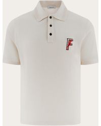 Ferragamo - Herren Polohemd Aus Bio-Baumwolle Weiß - Lyst