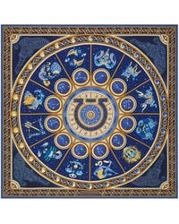 Ferragamo - Horoscope Print Silk Scarf - Lyst