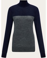 Ferragamo - Two Tone Turtleneck - Lyst