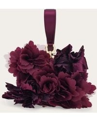 Ferragamo - Donna Mini Clutch Con Piume - Lyst