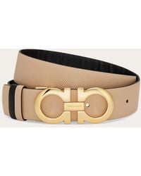 Ferragamo - Gancini Reversible & Adjustable Leather Belt - Lyst