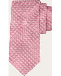 Ferragamo - Gancini Links Print Silk Tie - Lyst