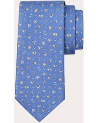 Ferragamo - Horoscope Print Silk Tie - Lyst
