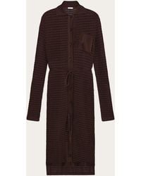 Ferragamo - Knitted Shirt Dress - Lyst