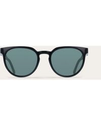Ferragamo - Round Frame Sunglasses - Lyst