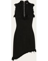 Ferragamo - Damen Minikleid Mit Fransen - Lyst
