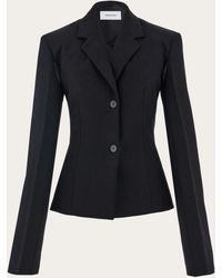Ferragamo - Tailored blazer with cut out - Lyst