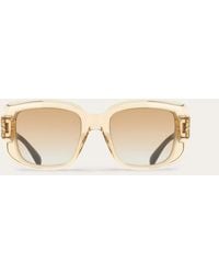 Ferragamo - Rectangular Frame Sunglasses - Lyst