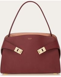 Ferragamo - Donna Borsa A Spalla Hug Soft Bicolore (M) - Lyst