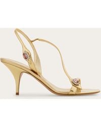 Ferragamo - Crystal Embellished Sandal - Lyst
