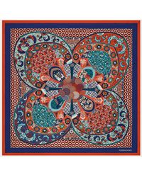 Ferragamo - Monile Print Silk Scarf - Lyst