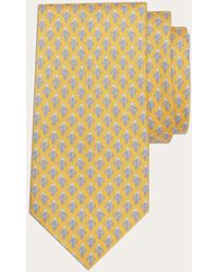 Ferragamo - Hommes Cravate En Soie Imprimé Shark - Lyst