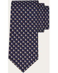 Ferragamo - Mallard Print Silk Tie - Lyst