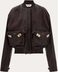 Ferragamo - Leather Jackets - Lyst