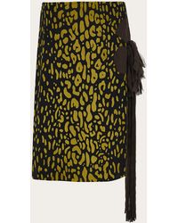 Ferragamo - Skirt With Flower Detail - Lyst