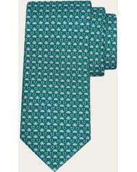 Ferragamo - Frog Print Silk Tie - Lyst