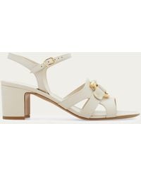 Ferragamo - Gancini Ornament Sandal .5 - Lyst