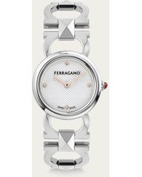 Ferragamo - Women Double Gancini Stud Watch - Lyst