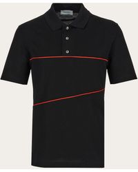 Ferragamo - Polo With Contrasting Piping - Lyst