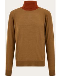 Ferragamo - Silk Turtleneck - Lyst