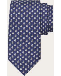 Ferragamo - Bulldog Print Silk Tie - Lyst