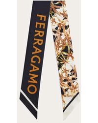 Ferragamo - Floral Bloom Print Silk Mini Bandeau - Lyst