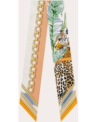 Ferragamo - Felini Print Silk Mini Bandeau - Lyst