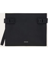 Ferragamo - Pouch With Hug Buckle - Lyst