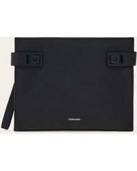 Ferragamo - Pouch With Gancini Buckles - Lyst