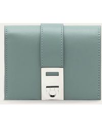 Ferragamo - Hug two-tone wallet with strap - Lyst