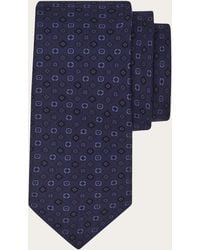 Ferragamo - Micro Pattern Silk Tie - Lyst