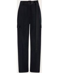 Ferragamo - Satin Cargo Trouser - Lyst