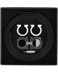 Ferragamo - Reversible And Adjustable Gancini Belt With Switch Buckle - Lyst