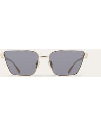 Ferragamo - Butterfly Frame Sunglasses - Lyst