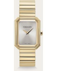 Ferragamo - Damen Crystal Uhr Weiß - Lyst