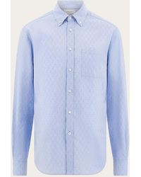 Ferragamo - Uomo Camicia Monogram - Lyst