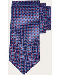 Ferragamo - Gancini And Hearts Print Silk Tie - Lyst