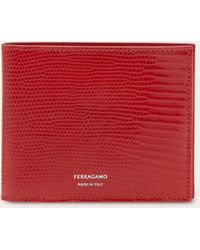 Ferragamo - Herren Brieftasche aus Eidechsenleder - Lyst