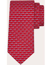 Ferragamo - Race Print Silk Tie - Lyst
