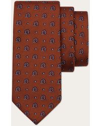 Ferragamo - Herren Jacquard-Krawatte mit Gancini-Muster - Lyst