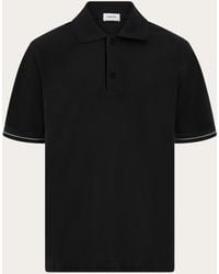 Ferragamo - Polo Shirt With Color Block Detail - Lyst