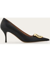 Ferragamo - Mujer Zapatos De Salón Maxi Gancini Negro Talla .5 - Lyst
