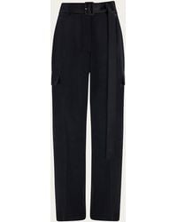 Ferragamo - Satin Cargo Trouser - Lyst