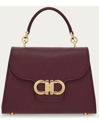 Ferragamo - Double Gancini Top Handle (Xs) - Lyst