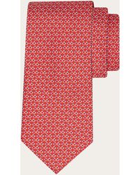 Ferragamo - Gancini Square Print Silk Tie - Lyst