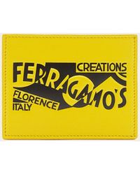 Ferragamo - Uomo Porta Carte Di Credito Con Logo - Lyst