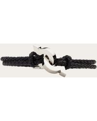 Ferragamo - Bracelet With Intertwined Gancini (20Cm) - Lyst